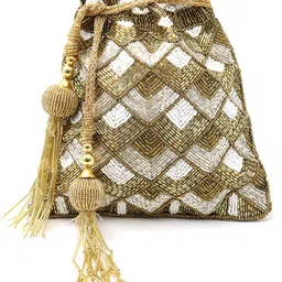 odette Women Gold Potli image 1