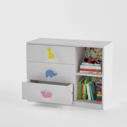 boingg! - a happy start Candyland Chest Of Drawer Cabinet In White Colour image 3