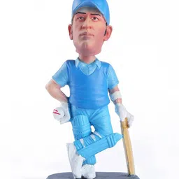 awestuffs MS Dhoni Mahi Car Decoration Bobblehead Action Figure-picture-10