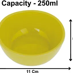 kuber industries Plastic Serving Bowl Plastic Serving Bowl Pack of 12 Green image 2