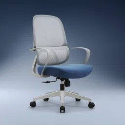 green soul Orbit Mesh Office Chair for Work|Ultra Thick Cushion|Patented Screwless Armres Fabric Office Adjustable Arm Chair image 1