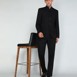 raymond Men 2 PC Suit Solid Suit image 2