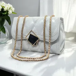 White color Pu leather premium attractive sling bags for women Sling Bag-image-16
