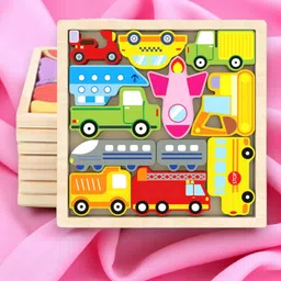 vhd Wooden Vehicle Puzzle Board for Kids – Educational Transport Toy TR18-picture-21
