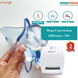 AMBITECH Portable Nebulizer Machine for Adults & Kids ( 2 Year Warranty, Made in India) Nebulizer image 5