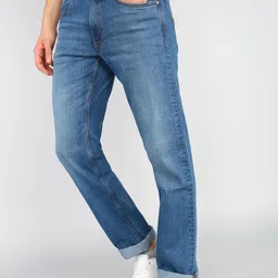 allen solly Men Regular Low Rise Blue Jeans image 3