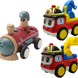 vaniha Unbreakable Four-Wheel Drive Friction Powered Diecast Toy Set-L9-picture-41