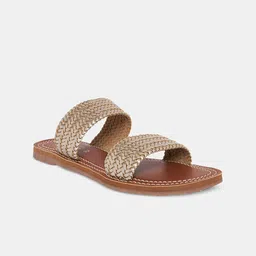 Forever Glam by Pantaloons Textured Open Toe Flats image 5