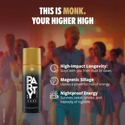 riya Party Wear Hyper & Monk Deodorant | Set of 2 |200 ml Each | Long Lasting Body Spray - For Men image 2