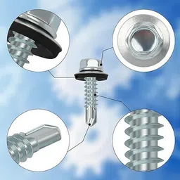 wallpecker Steel Trimmed Hex Head Self-drilling Screw image 5