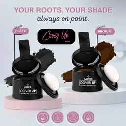 lorshel Cover-Up Hair Powder Grey Roots - hair powder thinning coverage piece, Quick ... , Black image 5