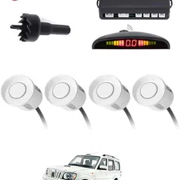 aarsh store Universal 4 White Reverse Parking Sensor-AF25A822 Universal 4 White Reverse Parking Sensor-AF25A822 Parking Sensor-picture-47