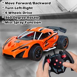 fanseekart Remote control Racing Car For kids with light and sound with Mist Spray image 5