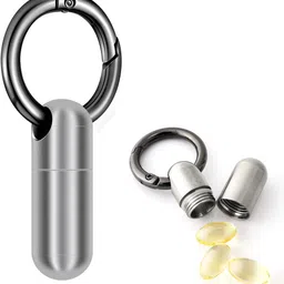 serplex NA Titanium Alloy Micro Keychain Pill Holder Waterproof Compact Pill Case Pill Box-picture-24