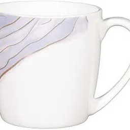 Pack of 6 Bone China Femora Fine Bone China Tea Cup Blue Marble Texture, 160ML 6pcs image 5