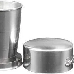 seahaven Steel Folding Glass Travel Mug Cup Outdoor Travel Collapsible Shot Water Glass Glass Water/Juice Glass-picture-23