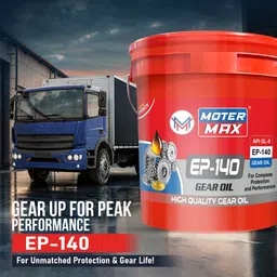 moter max Premium Quality 10Ltr EP-140 API Gl-5 High Performance Gear Oil image 4