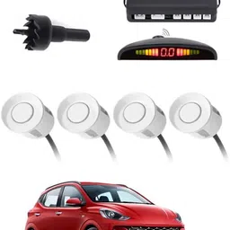 zplus 4White Parking Sensor With LED Display Increased Safety For Car-122 Safety of Passengers/Car One Alarm Kit-1664 Parking Sensor-picture-25