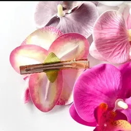 beauty flow 3 Pieces Random Colour Orchid Beach Clip For Every Look Hair Clip image 2