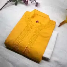 faizane razaa Men Cotton Blend Kurta Pyjama Set image 4