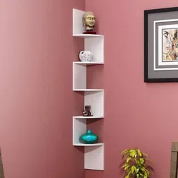 extend crafts Corner Zig-Zag Engineered Wood Open Book Shelf-picture-20