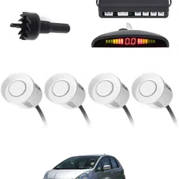 autofetch Universal 4 White Reverse Parking Sensor-AF25B13 Universal 4 White Reverse Parking Sensor-AF25B13 Parking Sensor-picture-22