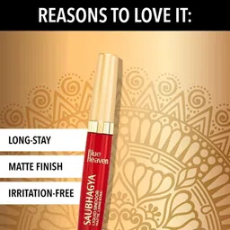 blue heaven Saubhagya Liquid Sindoor Red 7ml | Long Lasting, Smudge Proof, Waterproof, Kumkum Sindoor image 3