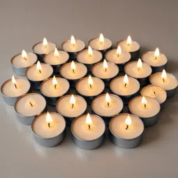 drisona' Wax Tealight Candles for Diwali Decoration, Unscented 4Hr Burn Candle-picture-10