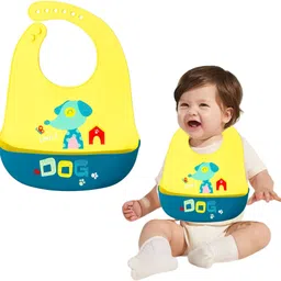 funblast Reusable Silicone Baby Bib, Waterproof Baby Bib for Feeding & Weaning-picture-10