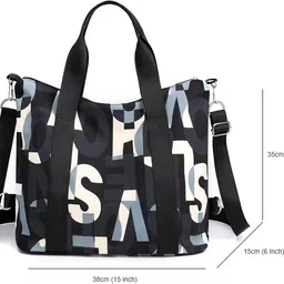 qblyn Women Black Tote image 3