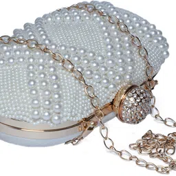 swisni Casual White Clutch image 4