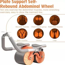 okasta Roller with Elbow Support, Automatic Rebound Abdominal Wheel Ab Exerciser Ab Exerciser image 3