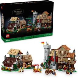 lego Icons Medieval Town Square Building Set 10332 ( 3304 Pieces)-picture-10