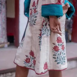 navyas fashion Cotton Floral Print Coat For Women image 5