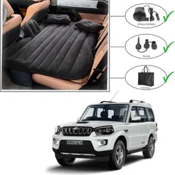 chrtech ™ Car Inflatable Bed with Two Air Pillows with Pump Kit for Scorpio -P70 Car Inflatable Bed-picture-10