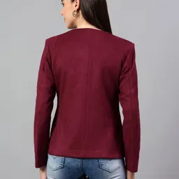 cantabil Women Solid Single Breasted Casual Blazer image 2