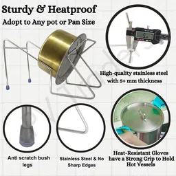 ricepot Pot Stand|Drain Stand for Rice Strainer image 3