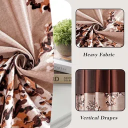 darshanam world 152 cm (5 ft) Door Polyester Semi Transparent Curtain Single Curtain image 3