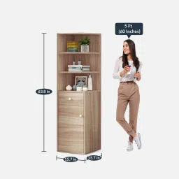 kawachi Helsinki Cabinet in Intel Beige Finish image 2