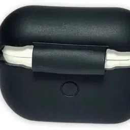 varniadr Protective Case for Apple AirPods Pro 1 & 2, Silicon Back Cover, Black Cover image 5