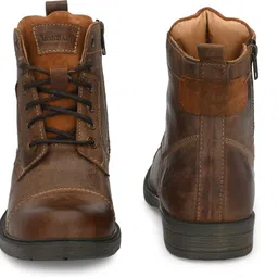 mondain 100% Genuine Leather New Trend Damaged Desgine Leather Shoes For Men Boots For Men image 3