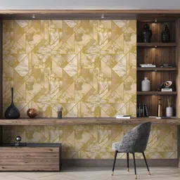 guru production Vinyl Decorative Yellow Wallpaper image 3