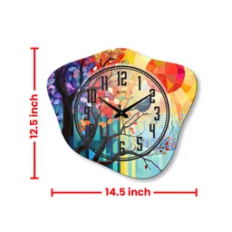 olive tree 14.5 Inches Bird Wooden Clock image 3