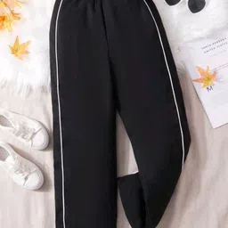 maa mahera Men Comfort Fit Black Polyester Trousers image 4