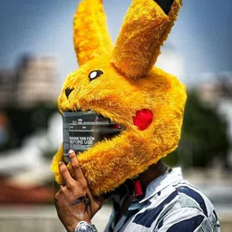 srphere LONG EAR DESIGN YELLOW PIKACHU HELMET COVER Bike Fairing Kit-picture-13