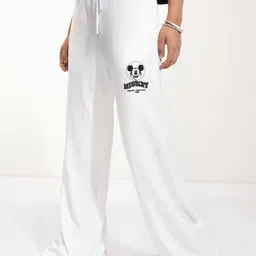 tokyo talkies Women Printed White Track Pants-picture-13