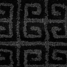 saral home Grey Abstract Cotton 4 ft x 6 ft Machine Made Carpet image 5