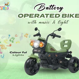 little funky Battery Operated Ride on Bike for Kids with LED Headlight & Mp3 Music USB-picture-17