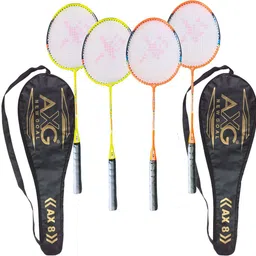 axg new goal Persistent Badminton Rackets Set of 4 Badminton Kit-picture-21