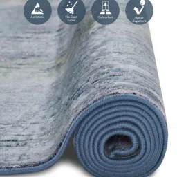 obsessions Blue Abstract 4x6 Feet Machine Made Carpet image 5